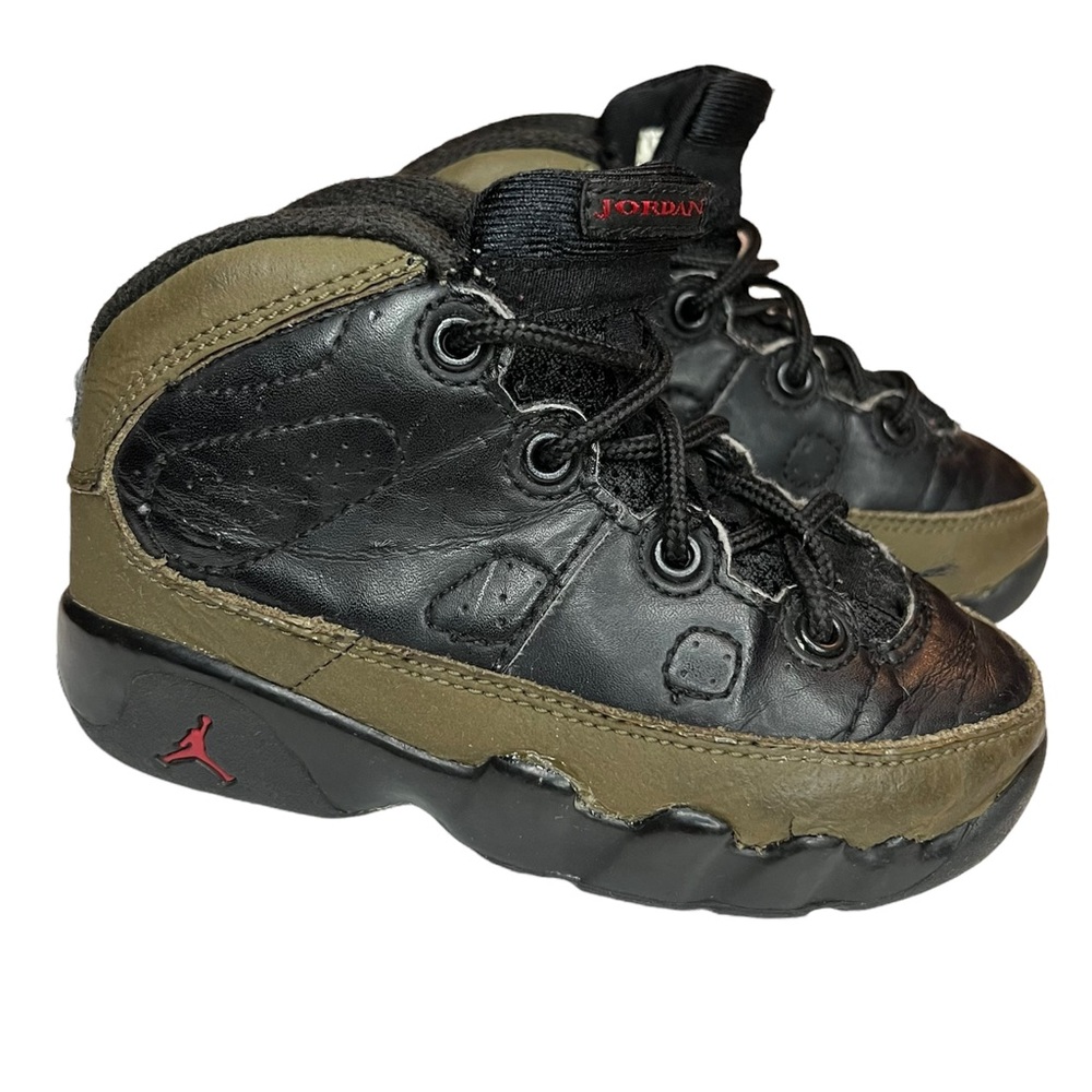 2001 Air Jordan Olive 9 Retro Jordan Toddler 7.5C AJ II IV